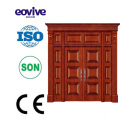 master design and competitive price CE wooden double entry security doors